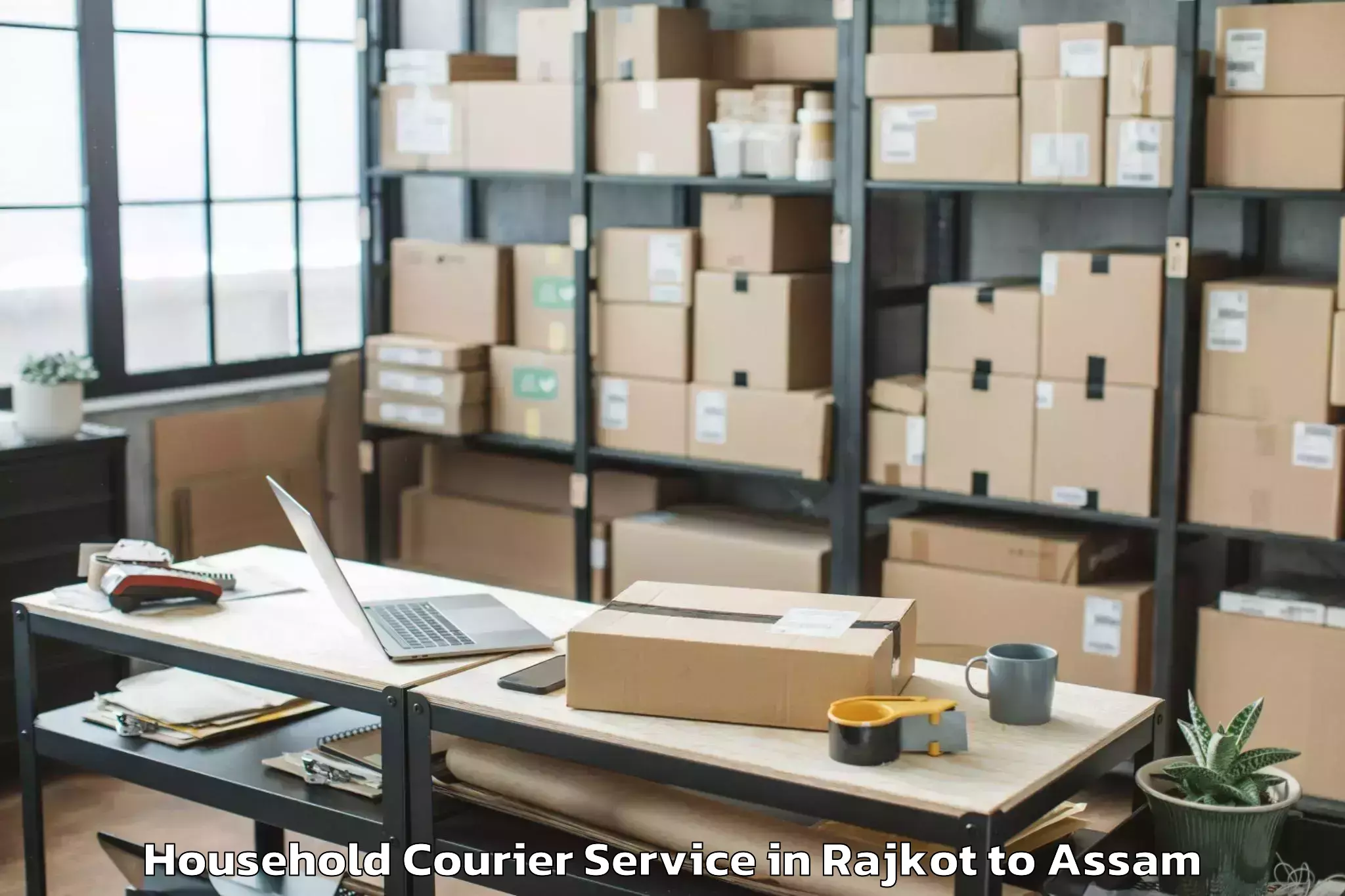 Easy Rajkot to Gohpur Household Courier Booking